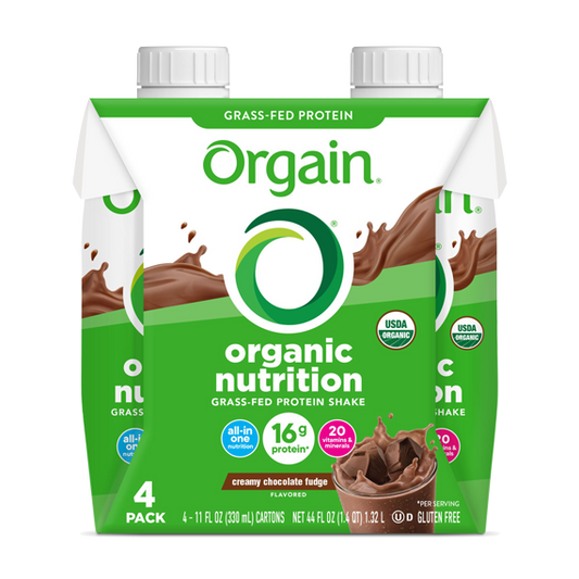 Organic Nutrition Shake Creamy Chocolate Fudge 4 Pack