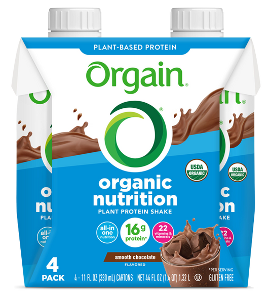 Vegan Organic Nutrition Shake Smooth Chocolate 4 Pack