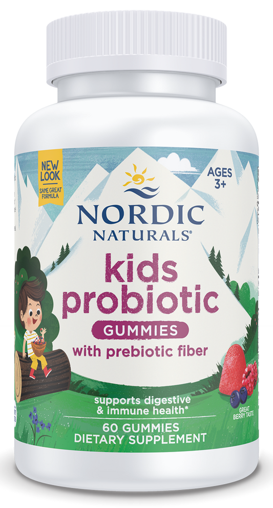 Kids Nordic Flora Probiotic Gummies Merry Berry Punch 60 Gummies